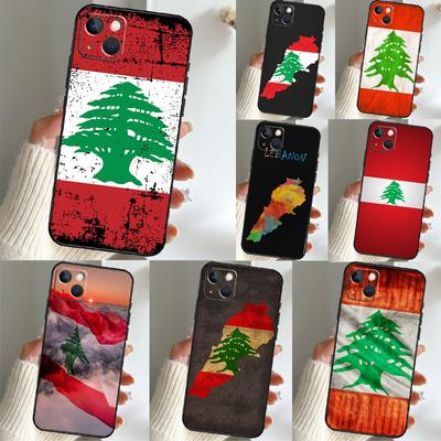 Lebanon Flag Map Phone Case For iPhone 16 15 14 13 12 11 17 Pro Max 15 16 Plus 12 Mini 16e 17 Air Funda Cover