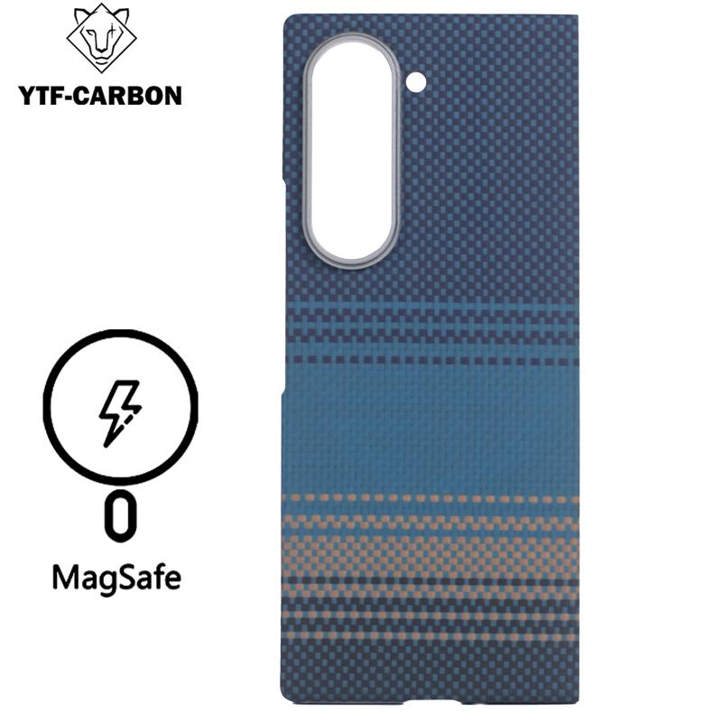 YTF dla Samsung Galaxy Z Fold 7 Etui z włókna węglowego aramidowego Pokrowiec Kevlar Ultra-cienki Fold6 Lekkie Etui ochronne Etui W26