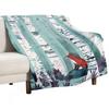 The Birches Throw Blanket Blankets Ands Warm for Winter Cute Sofa Bed Blankets