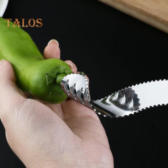 2Pcs Chilli Pepper Core Remover Stainless Steel Sharp Blade Easy Twist Remove Seeds Food Grade Material Kitchen Tool