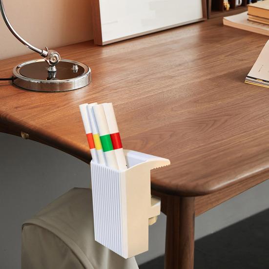 Pennhållare Underbordsförvaringslåda Multifunktionell Bordsklämma Organizer för Pennor Hörlurar Laddningskablar Och Tillbehör