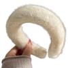 Sweet Headbands Faux Furs Headband Fashion Headband Multipurpose Yoga Sports Spa Wide Brim Hair Hoop for Woman Girls