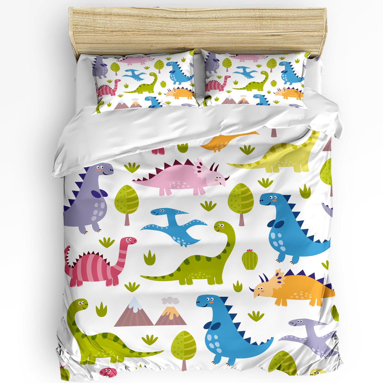 

Kawaii Stars Hippo Baby Cute Animal White 3pcs Bedding Set For Double Bed Home Textile Duvet Cover Quilt Cover Pillowcase EU single(135x200cm)