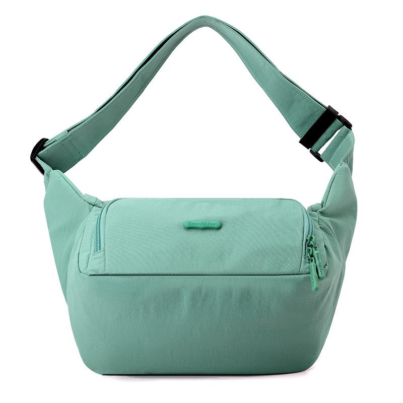 New Women's Crossbody Shoulder Bag Macaron Color Simple Commuter Versatile Chest Bag Fanny Pack