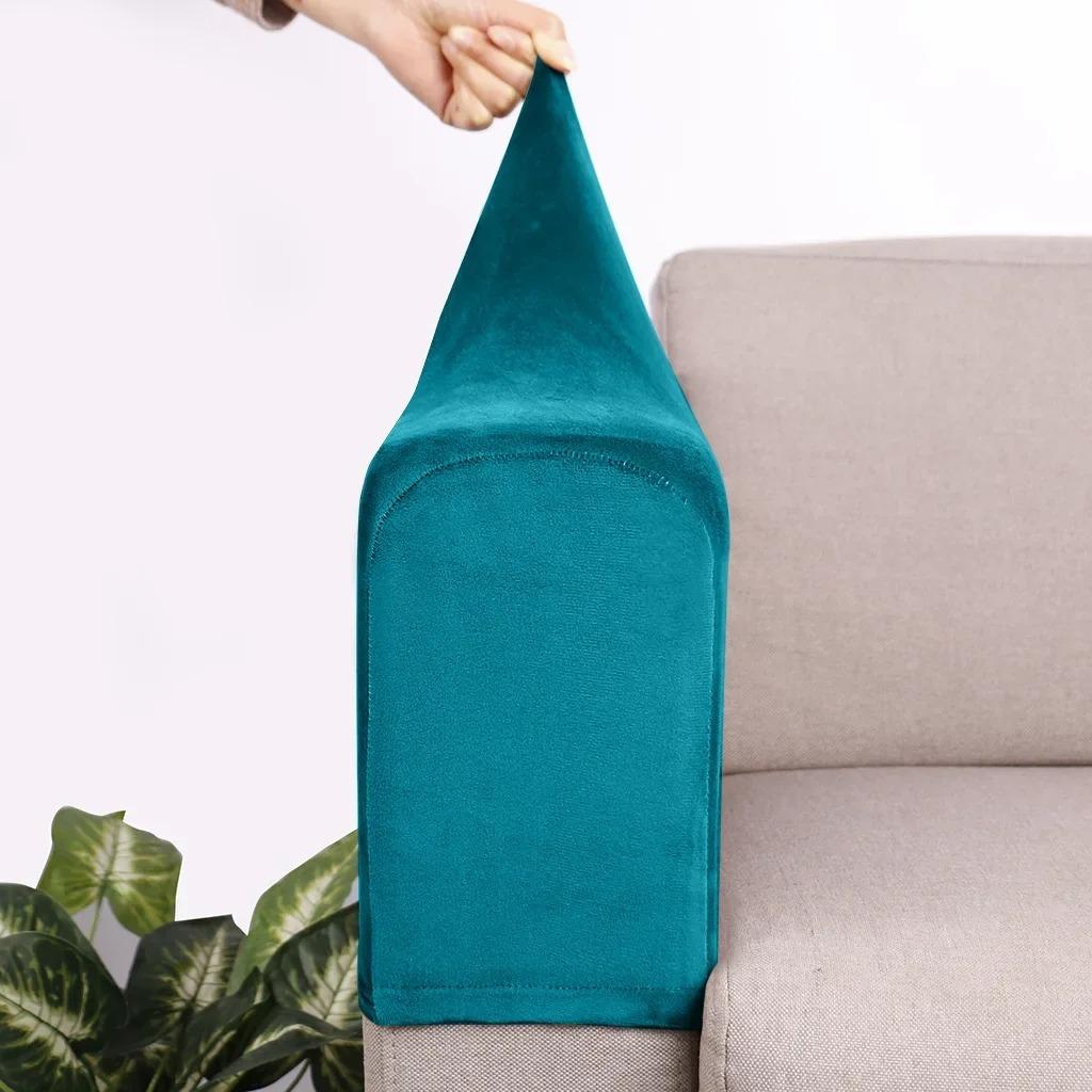 2pcs Armrest Covers Universal Covers Non-Slip Sofa Protector Soft Warm Couch Thickened Furniture for Chair Recliner