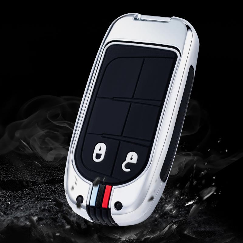 Metal Car Key Cover Case Fob for Jeep Renegade Compass Grand Cherokee for Chrysler 300C Wrangler Dodge Car Accessaries