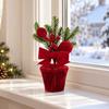 Freistehender Mini-Weihnachtsbaum im Topf Feiertagsatmosphäre Dekorationen Schreibtisch