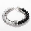 Accessories Punk Frosted Stone Chain Combination Geometric Men's Bracelet Bracelet Accessories Men's