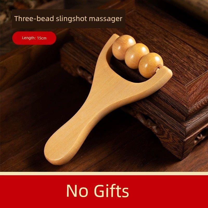 Solid Wood Ball Massager Dredging Meridian Gadget Universal for Entire Body Roller Arm Finger Leg Massage Brush