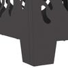 Fire Pit Black 40 X 40 X 40 Cm Steel