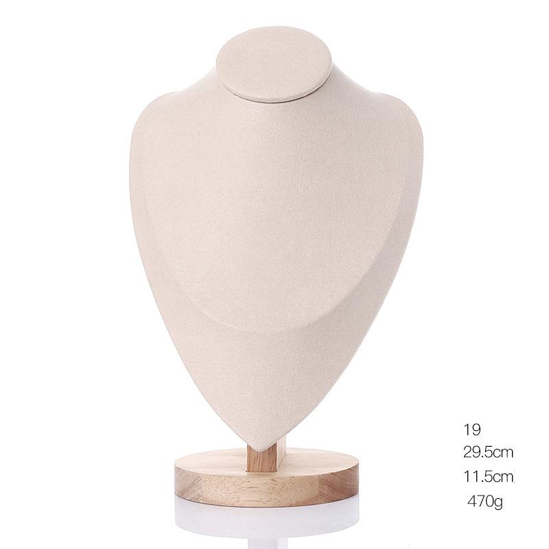 Velvet Jewelry Necklace Rings Pendants Model Bust Show Exhibitor Display Mannequin Stand Organizer Earrings For Woman