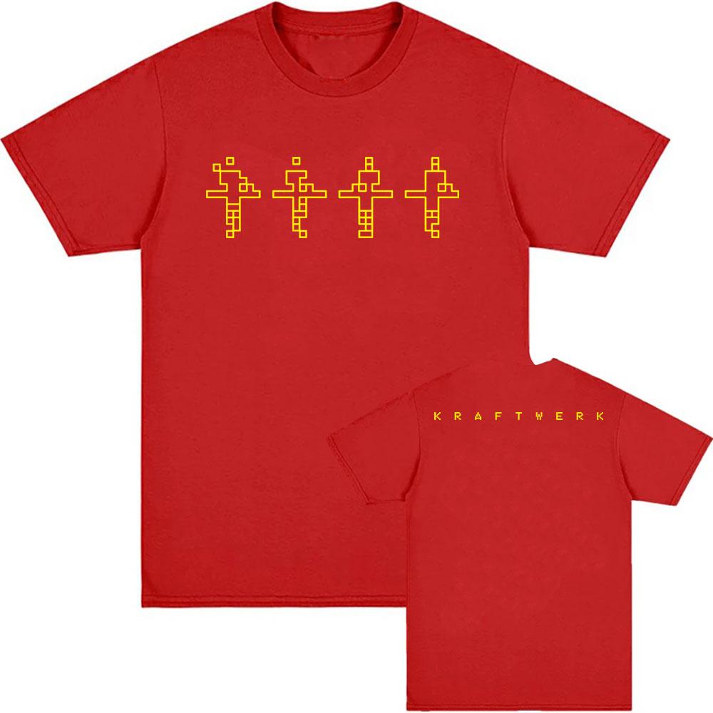Kraftwerk Graphic Print T-shirt Short Sleeve Cotton Tshirts Unisex Streetwear Hip Hop Fashion Casual T Shirt Tees