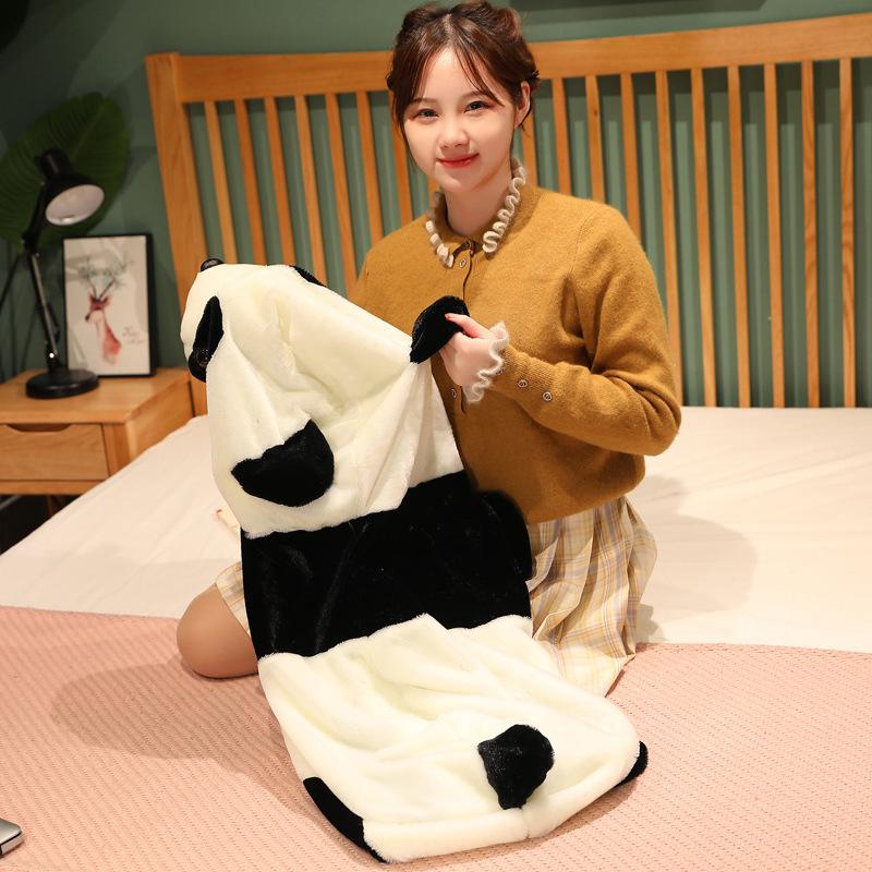 

Милая плюшевая игрушка панда: Полуфабрикат кожаный корпус черно-белый 50cm with Zipper (0.18kg)