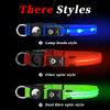 Rechargeable LED Light-emitting Pet Protective Collar with Airtag for Dog Loss Prevention and Tracking, Waterproof