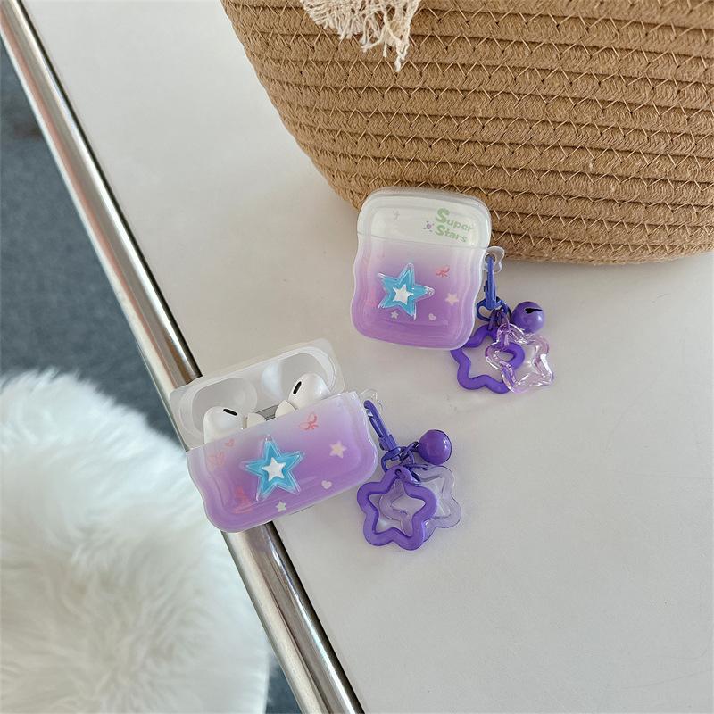 Painted stars are suitable for AirPods Pro Apple Bluetooth wireless 2 3rd generation earphone case cute cartoon woman