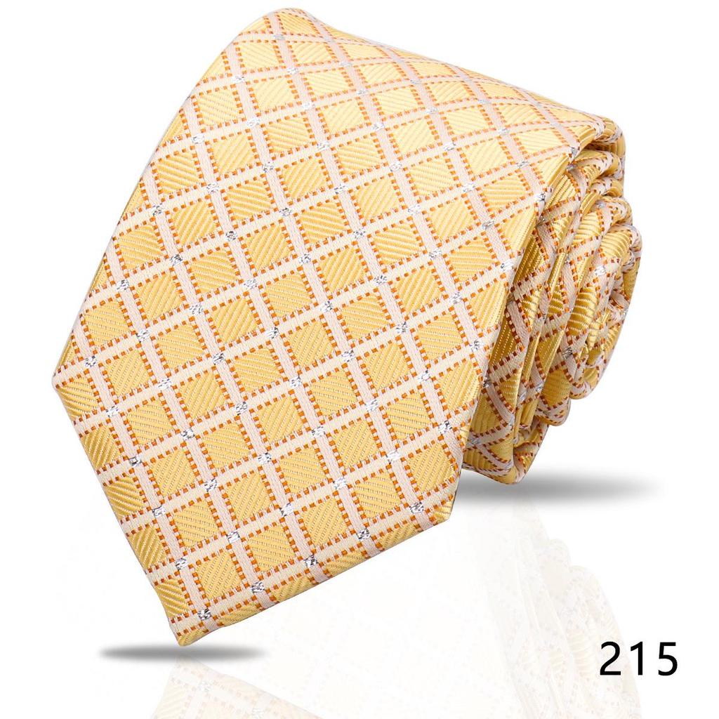 Men's High-Grade Black and Red Striped Silk Tie for Formal and Wedding Wear - 8CM