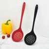 Silicone Slotted Spoon, Heat Resistant Non Scratch Kitchen Skimmer Ladle for Frying for Pasta Dishwasher Safe Cooking Utensils