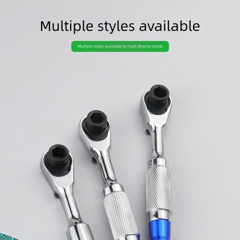 72 Tooth Reversible Ratcheting Wrench Ratcheting Tool for Tight Space Automotive Repair Home Improvement Quick Socket