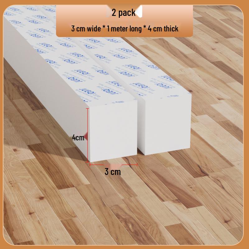 Samoprzylepny biały pasek z gumy piankowej: Uszczelka do drzwi i okien, amortyzująca, dźwiękoszczelna, podkładka antykolizyjna do urządzeń mechanicznych.