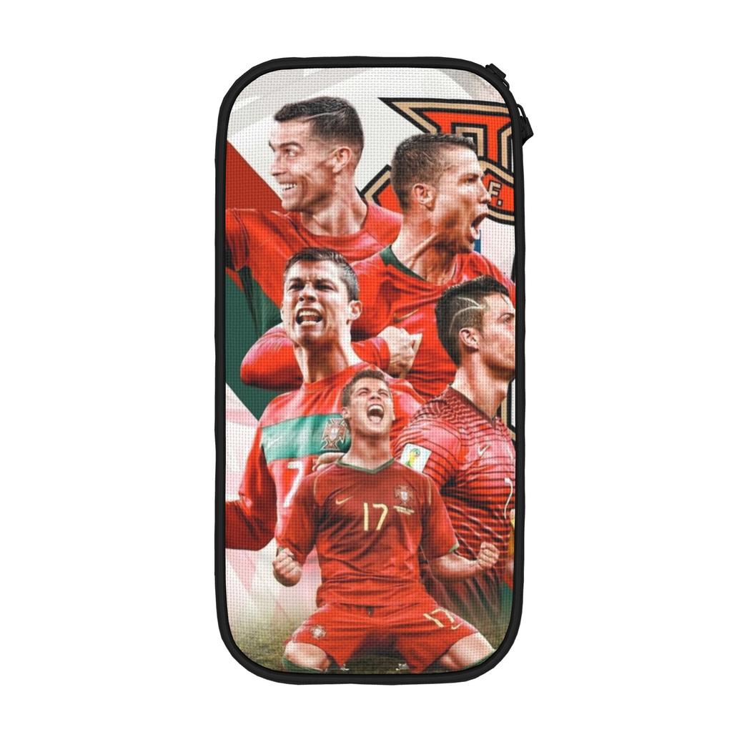 Lustiges Fußball-Federmäppchen Ronaldos Federmäppchen für Mädchen Jungen Große Kapazität Taschen Schulbedarf Geschenke Schreibwaren