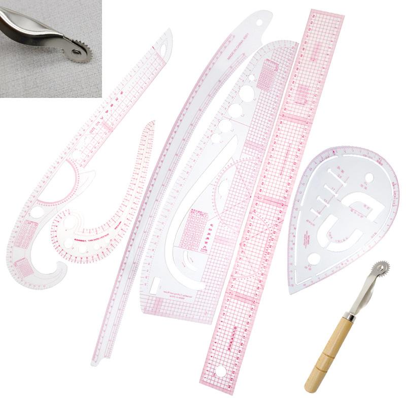 Plastic Tailor Measuring Ruler Kit for Pattern Making Sewing Quilting DIY Patchwork Craft Beginners Tailors Designers