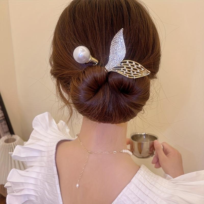1 Stück Elegantes Haarknoten-Tool, Modisches Haarband-Lockenwickler, Schickes Twist-Haarclip-Werkzeug, Zartes Temperament-Haaraccessoire für Damen,