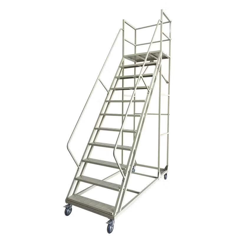 JINGGENG Mobile Rolling Work Platform Ladder