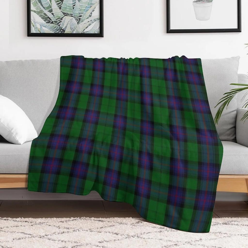 Armstrong Clan Tartan Högupplöst Pläd Mjuk Sherpa Fleece Varm Filt för Vintern