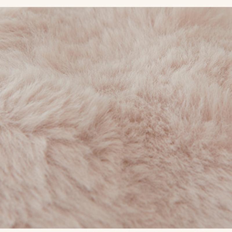 Soft to Touch Faux Rabbits Furs Cushions Case, Bubble Velvets Throw Pillow Cover for Lounges