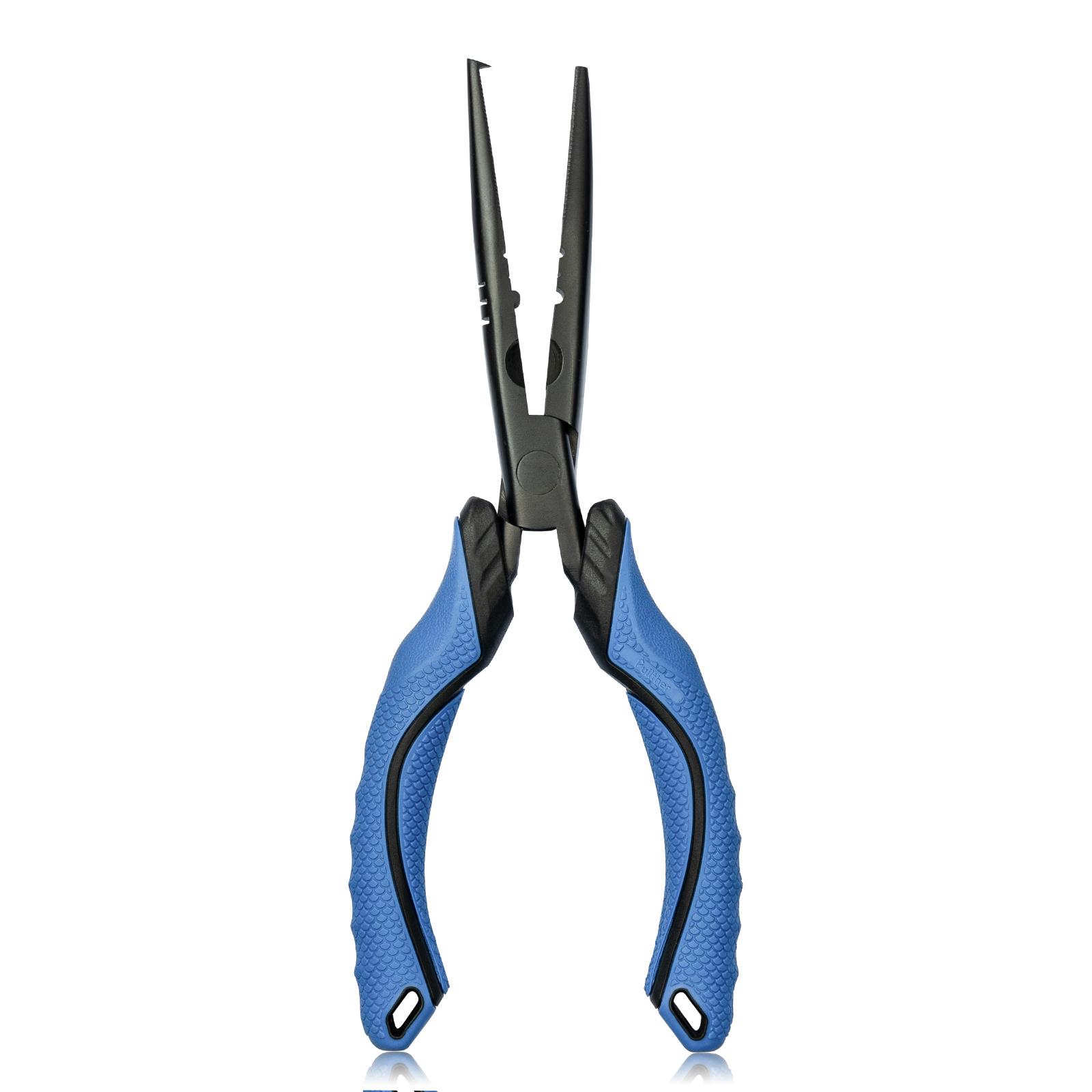 Custom Multifunction Carbon Steel Fishing Pliers with Line Cutter and Crimper Outdoor Fishing Tool