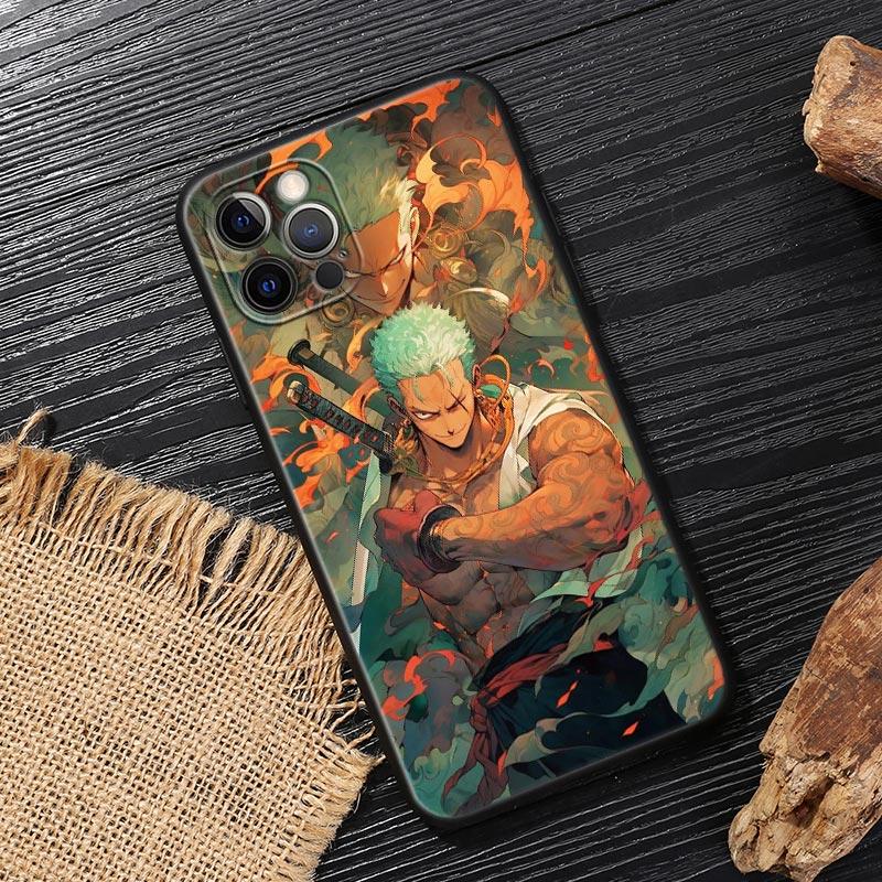 Ones Anime -Piece Roronoa Zoro Funda For Iphone 17 Case For iPhone 16 15 11 12 13 Mini 17 Pro Max 16 Plus 17E 16E Air Soft Cover