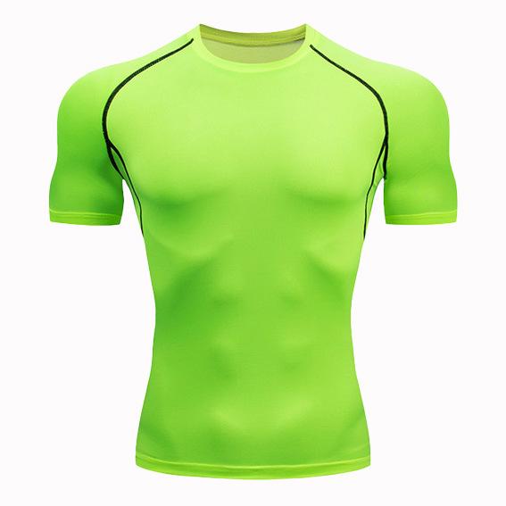 2025 Men's Quick-Dry Running T-Shirt: Breathable, Sweat-Wicking, Tight-Fit Gym Base Layer