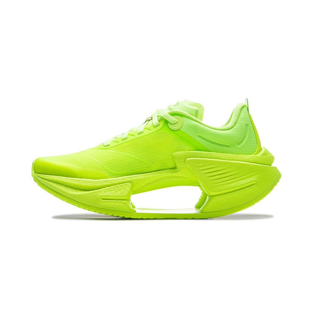 New LiNing Shadow 3 ESSENTIAL Cushioning Support Rebound Low Top Running Shoes Women's Neon Green ARRV002-14
