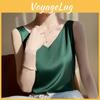 Womens Satin Camisole Summer Silk Vneck Top Unique Base Layer