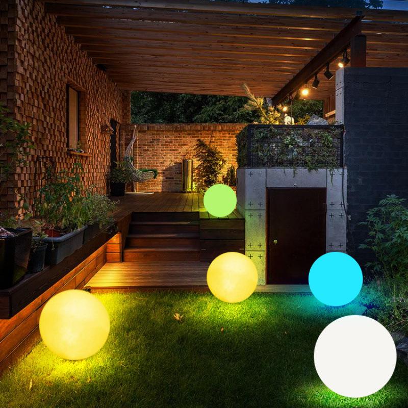 LED Colorful Spherical Lawn Light for Creative Outdoor Atmosphere