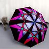 1pc Stained Glass Automatic Open/Close Umbrella - Compact Travel Umbrella, Gift for Birthday, Holiday Yy260106039