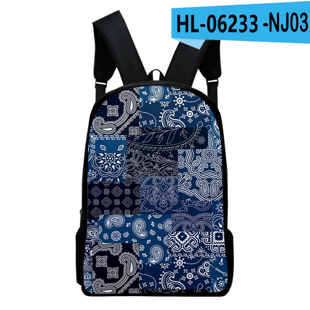 Iconic Favored PLK pupil Backpack Computer Knapsacks 3D Design Oxford Moisture-proof Boys/Girls Outing Backpacks