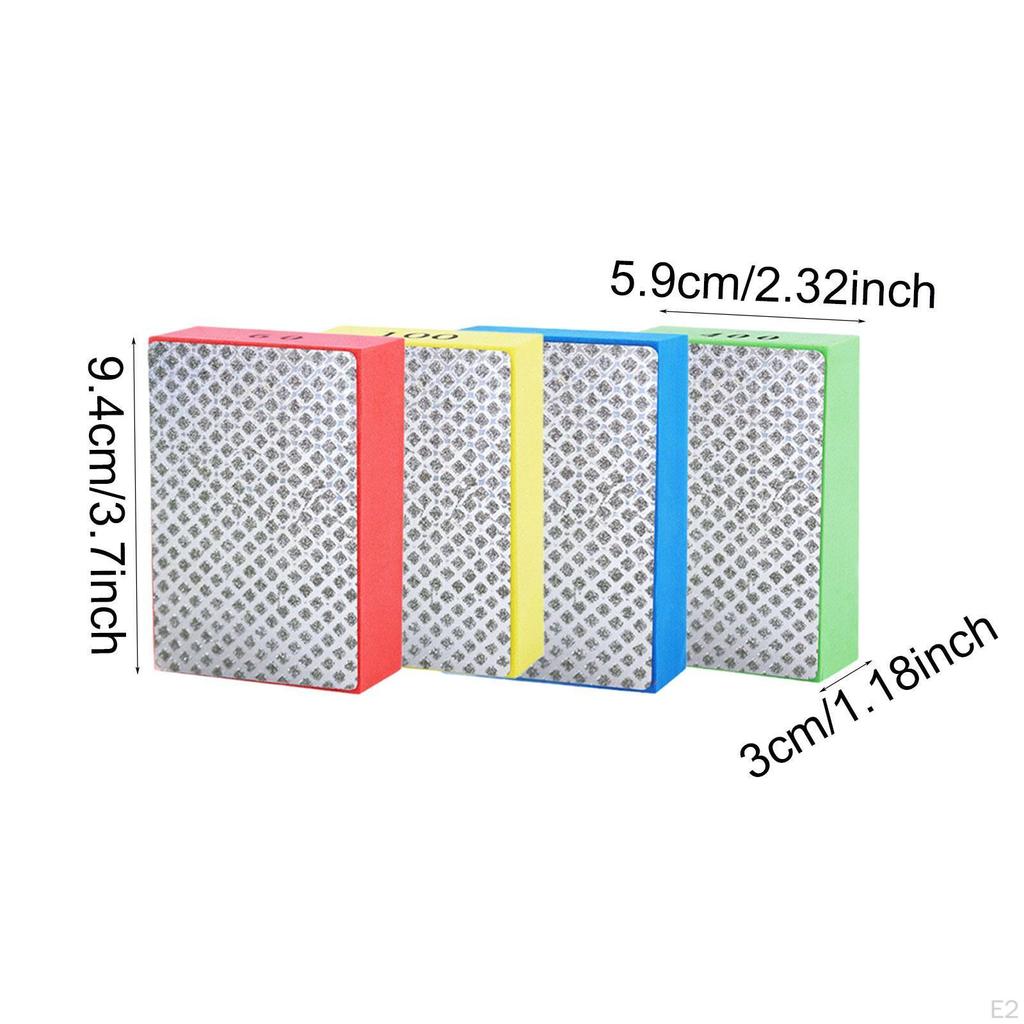 4 Pieces Sanding Blocks Practical Durability Easy to Use Wear Resistant Professional Hand