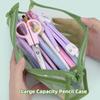 Transparent Pencil Case Mesh Stationery Bag Durable Stationery Storing Bag  Students