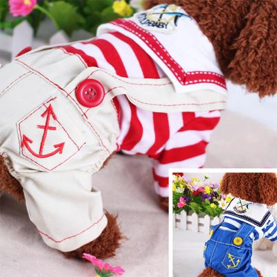 Dog Clothes Four-legged Spring and Autumn Winter Pet Clothes Teddy Poodle Puppy Bear Summer