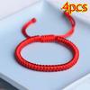 Red Rope Braided Bracelet Lucky Men Women Thread Black Bracelets Bangles Handmade Wristband Jewelry Friendship Couple Lover Gift