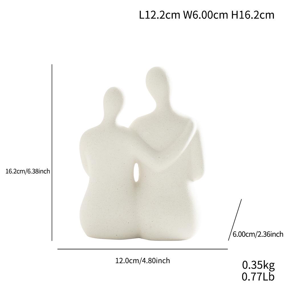 European Style Simple Ceramic Wine Cabinet Figurines