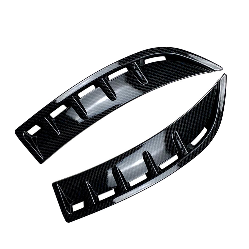 2x ABS Car Styling Front Wheel Bumper Vent Hood Fender Moulding Cover For Mercedes Benz AMG CLA