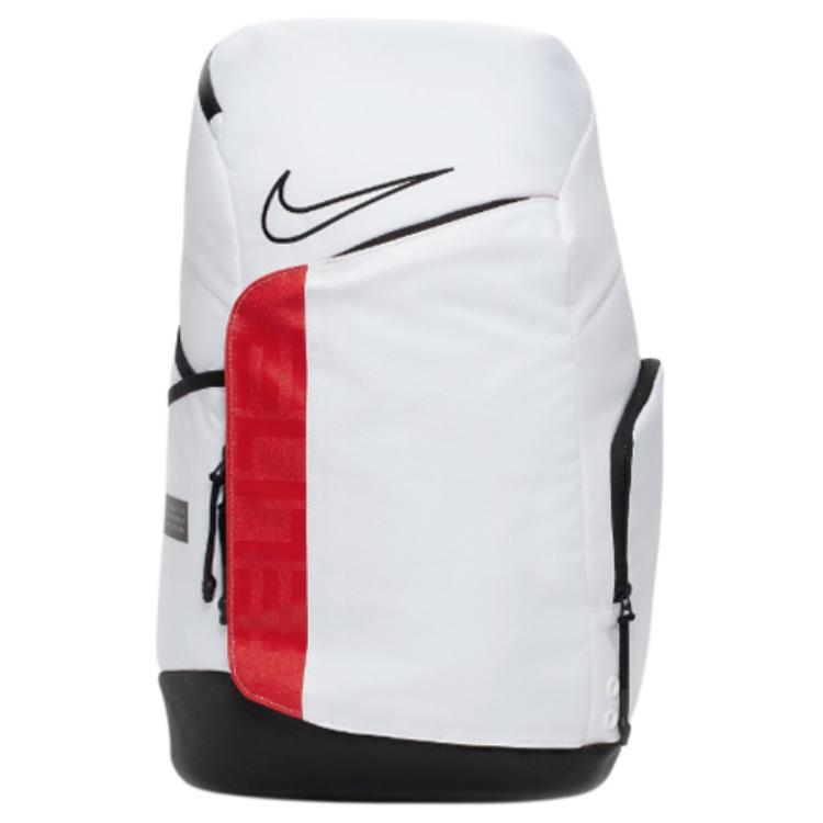 Nike Elite Pro Large Capacity Splicing Design Polyester Basketball Backpack Unisex Backpack White BA6164-100 White