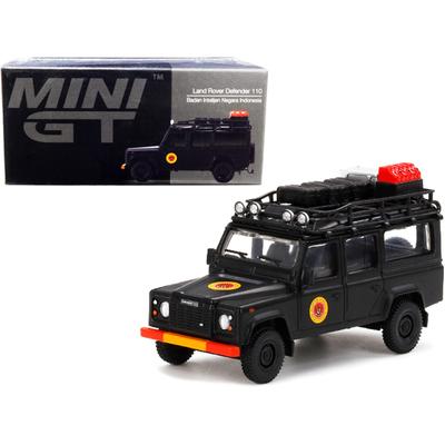 MINI GT Skala Land Rover Defender 110 Indonezyjska Agencja Wywiadu Narodowego Indonezja Ekskluzywny Model Wykończony 1/64 (Kierownica po prawej stronie) MGT00158-R