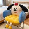 Cute cartoon seat cushion with half surround waist protection dormitory office backrest cushion children's winter thick cushion