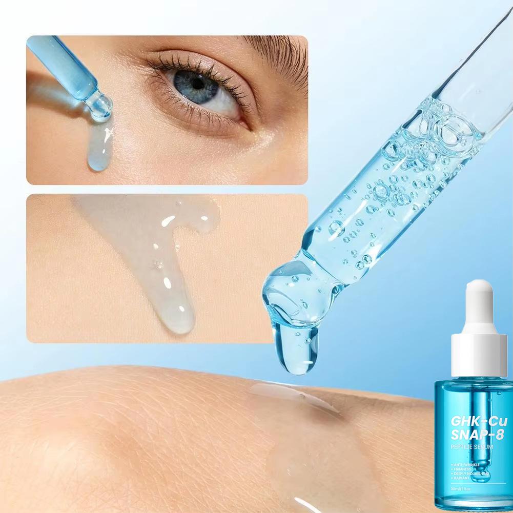 GHK-Cu Copper Peptide SNAP-8 Face Serum Anti Aging Wrinkle Lifting Firming Collagen Boost Hydrating Facial Essence