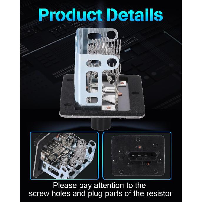 ECCPP Heater Blower Motor Fan Resistor Air Conditioning Replacement Parts Fit for 1995-2005 for Chevrolet Blazer /1998-1999 for Chevrolet C1500 C2500