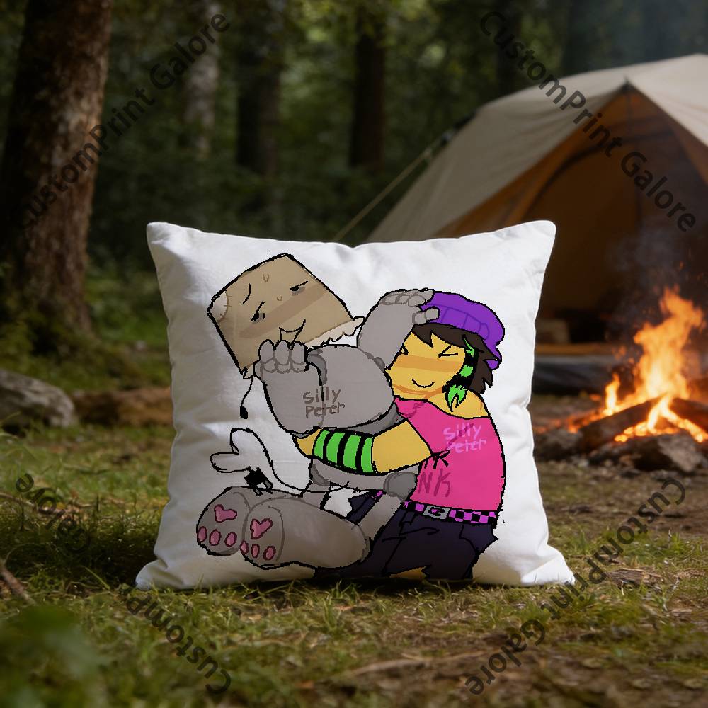 Skaterlight Infected Lampert Pillow Cover Polyester Square Cushion Case 45 cm Decorative for Home Couch Bed Car Decor