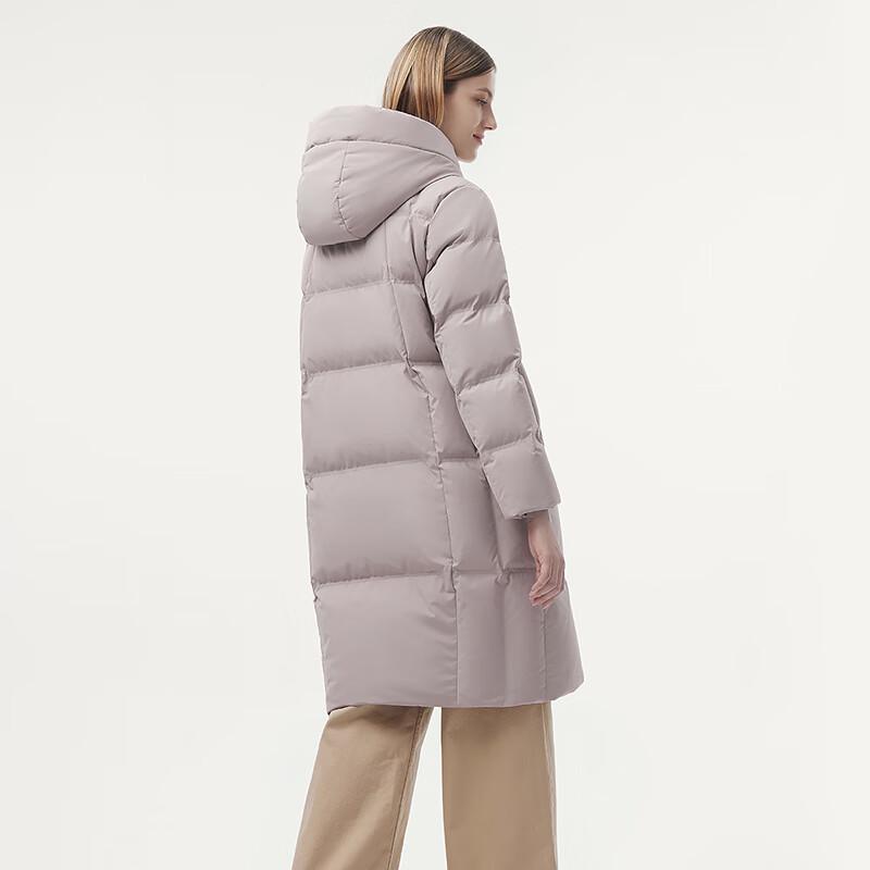 Tanboer Women's Hooded Mid-length Winter Down Jacket 510760A